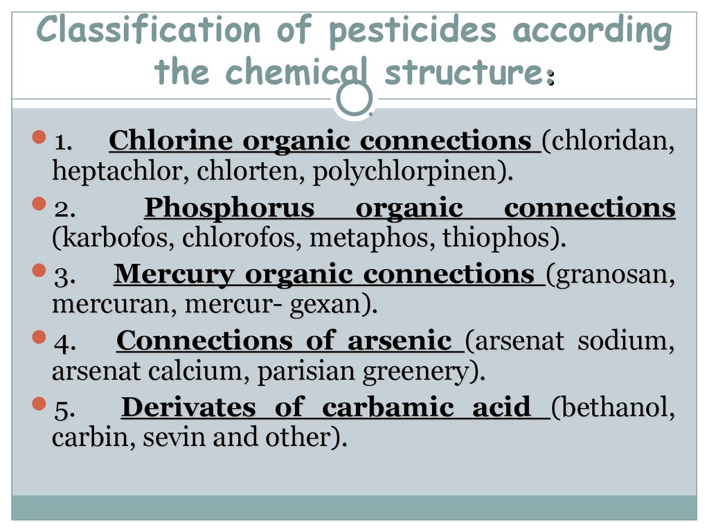 Intoxication By Agricultural Chemical Poisonings Prezentaciya Onlajn