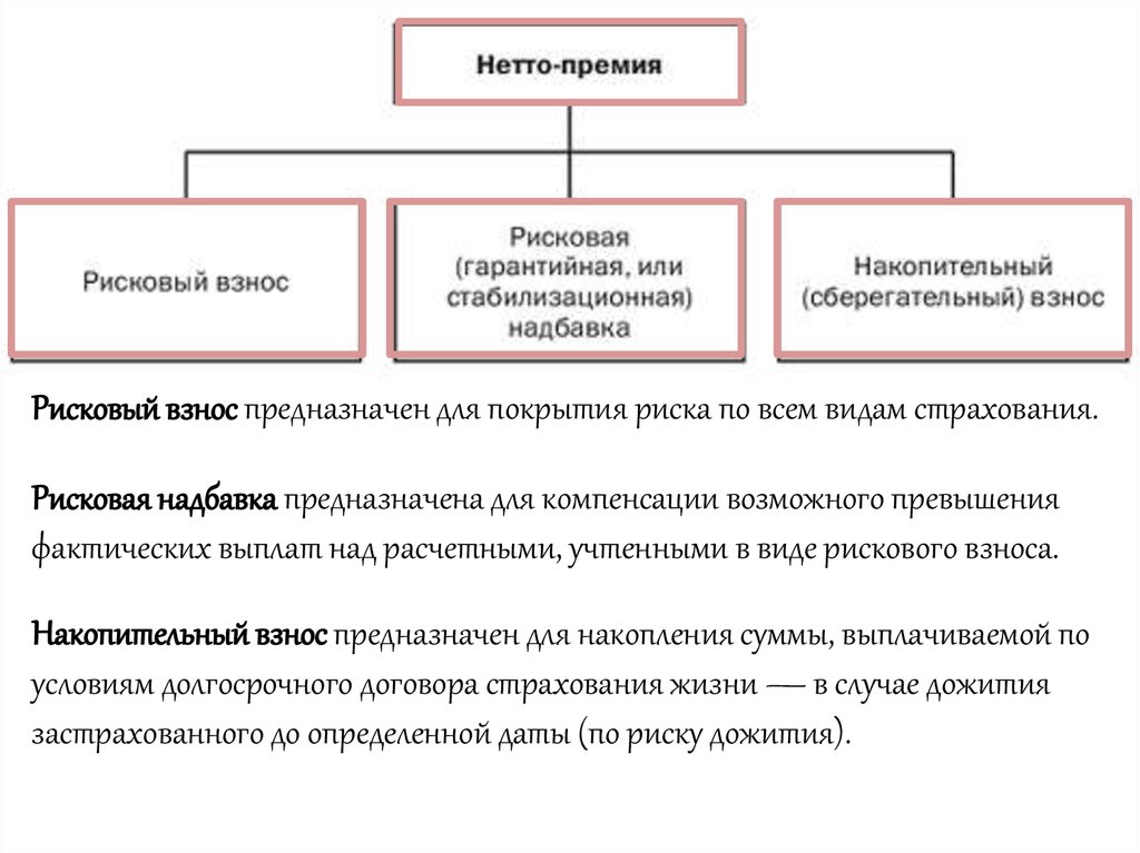 Страховая нетто премия