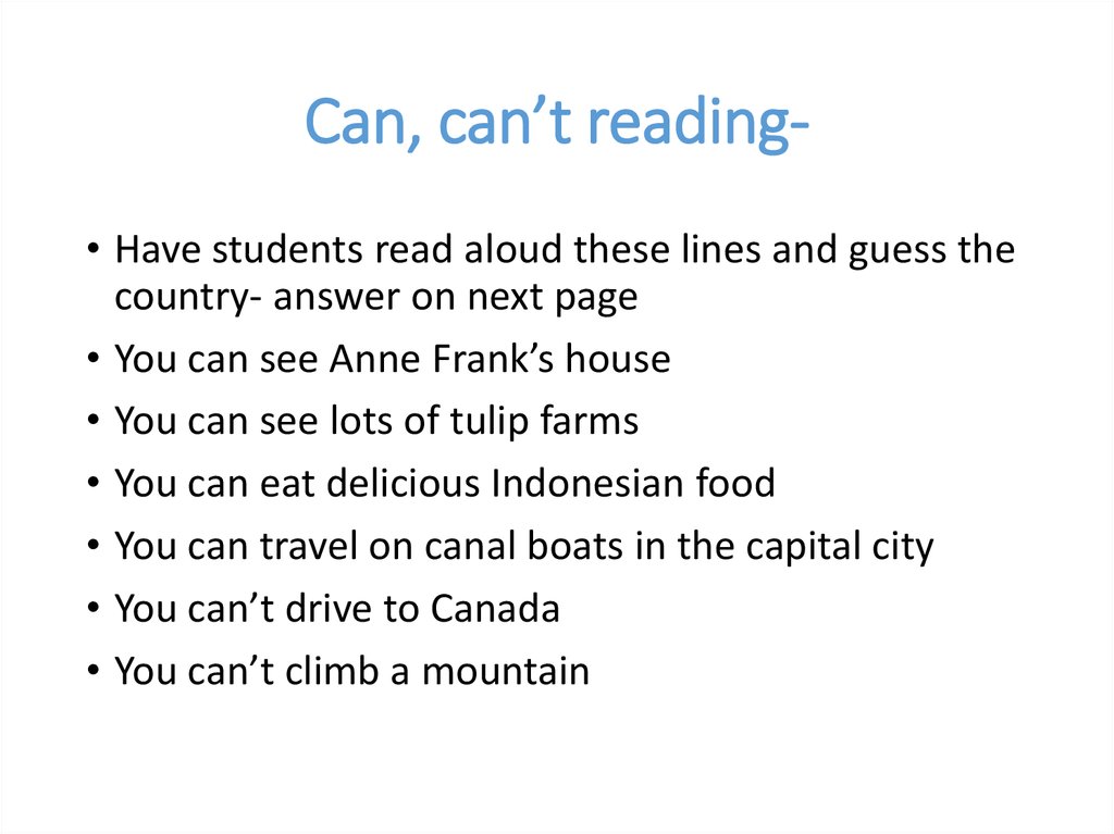Can, can’t reading-