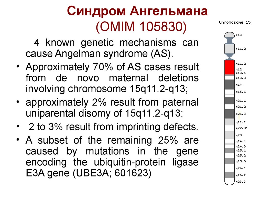 Синдром ангельмана презентация по генетике