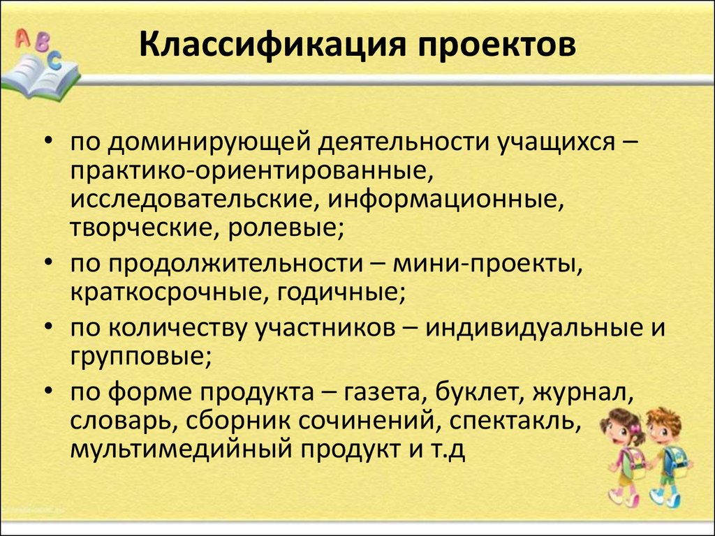 Выберите лишнее виды проектов по доминирующей деятельности детей