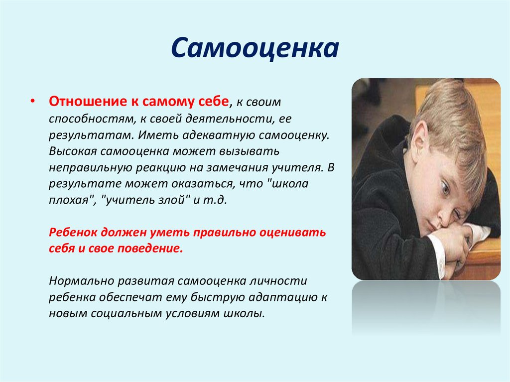 Самооценка в психологии