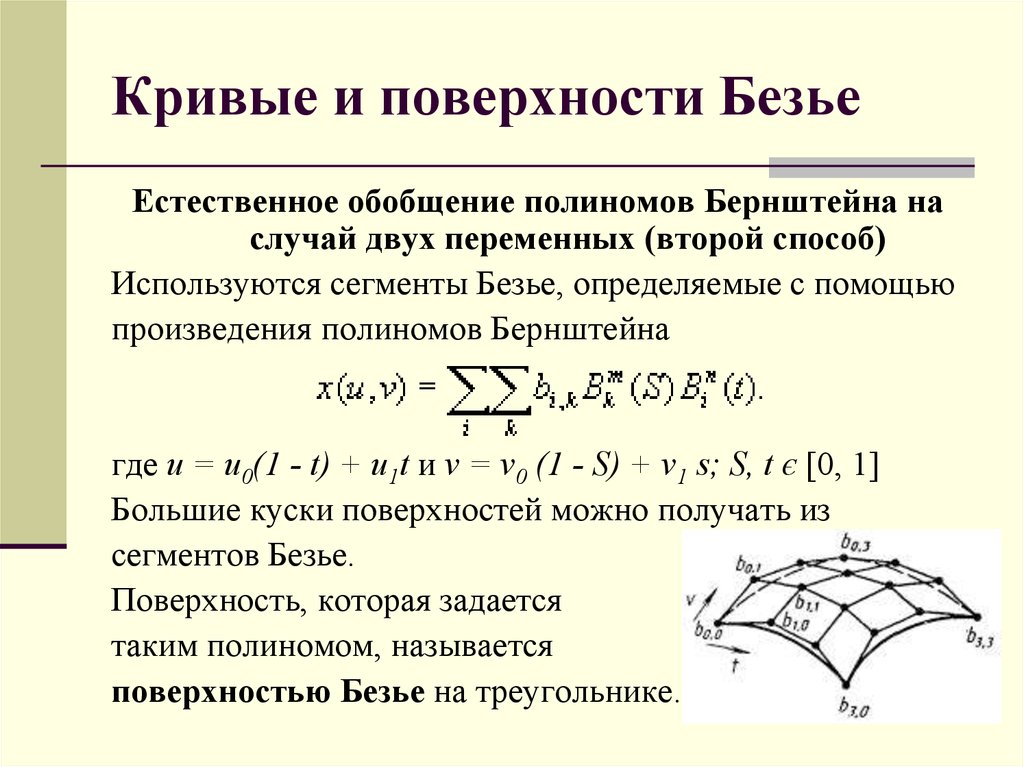 Кривые поверхности. Поверхность Безье. Кривая поверхность Безье. Полином Безье. Кривизна Кривой на поверхности.