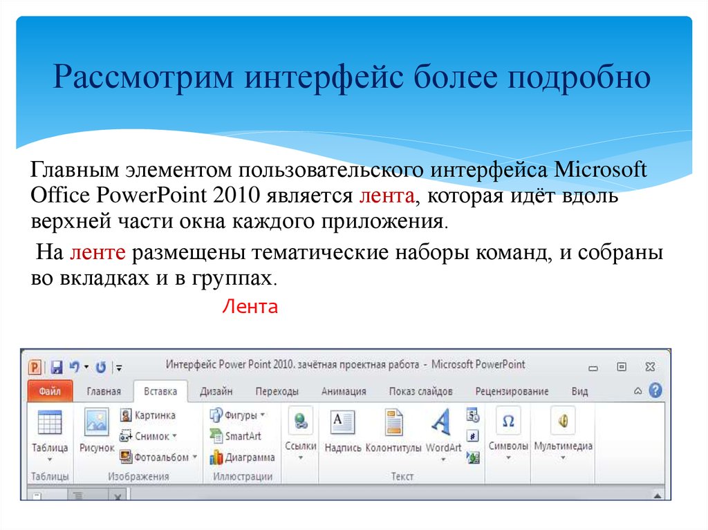 Элементы интерфейса powerpoint. Интерфейс повер поинт 2010. Элементы интерфейса MS POWERPOINT 2010. Опишите Интерфейс программы повер поинт. Основные элементы интерфейса программы POWERPOINT.