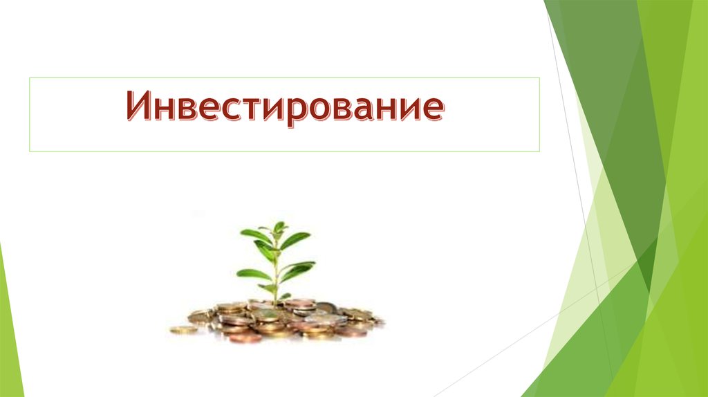 Презентация по курсовой работе на тему инвестиции