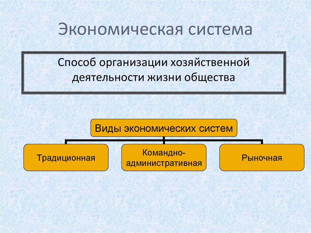 Виды экономики презентация