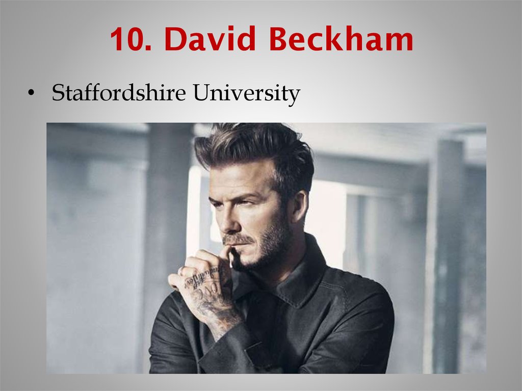 10. David Beckham