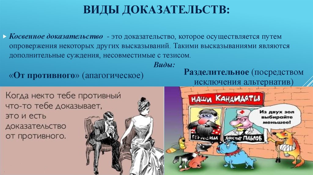 Доказательство. Виды доказательств. Косвенное доказательство пример. Примеры доказательств. Виды косвенных доказательств.