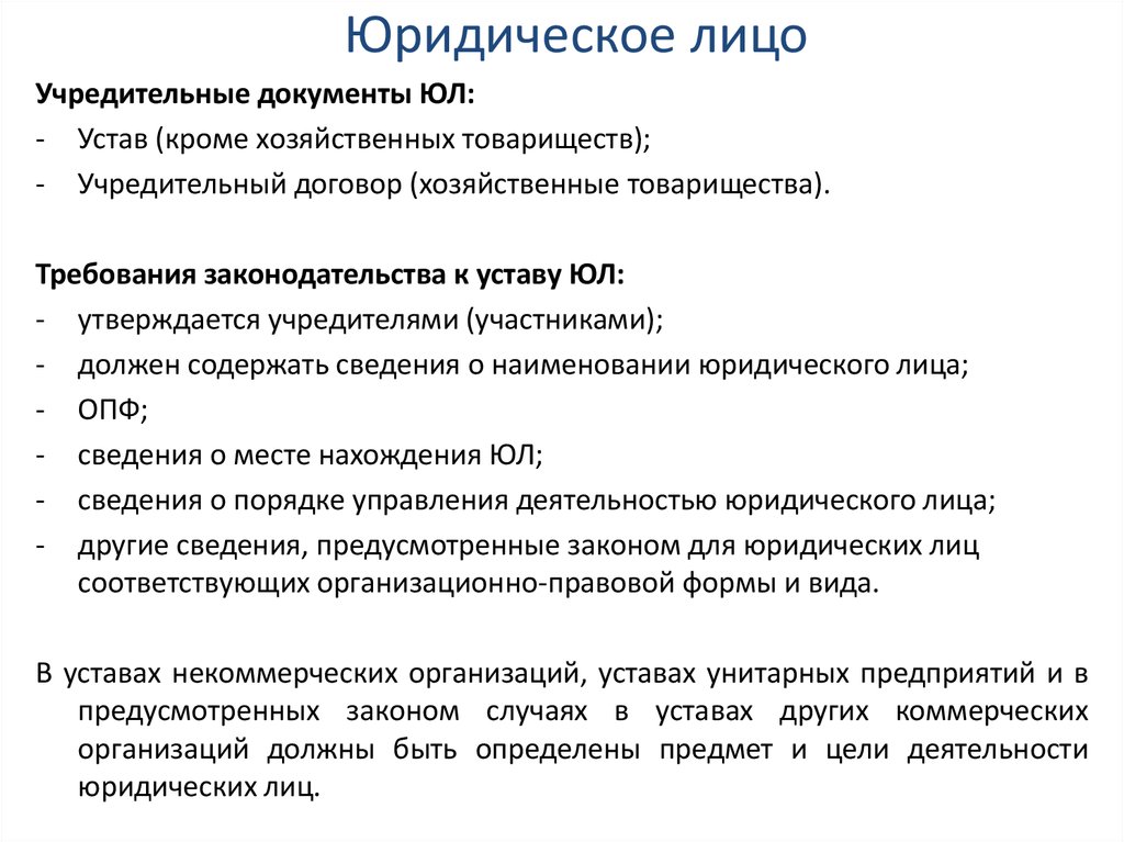 Юридическое лицо