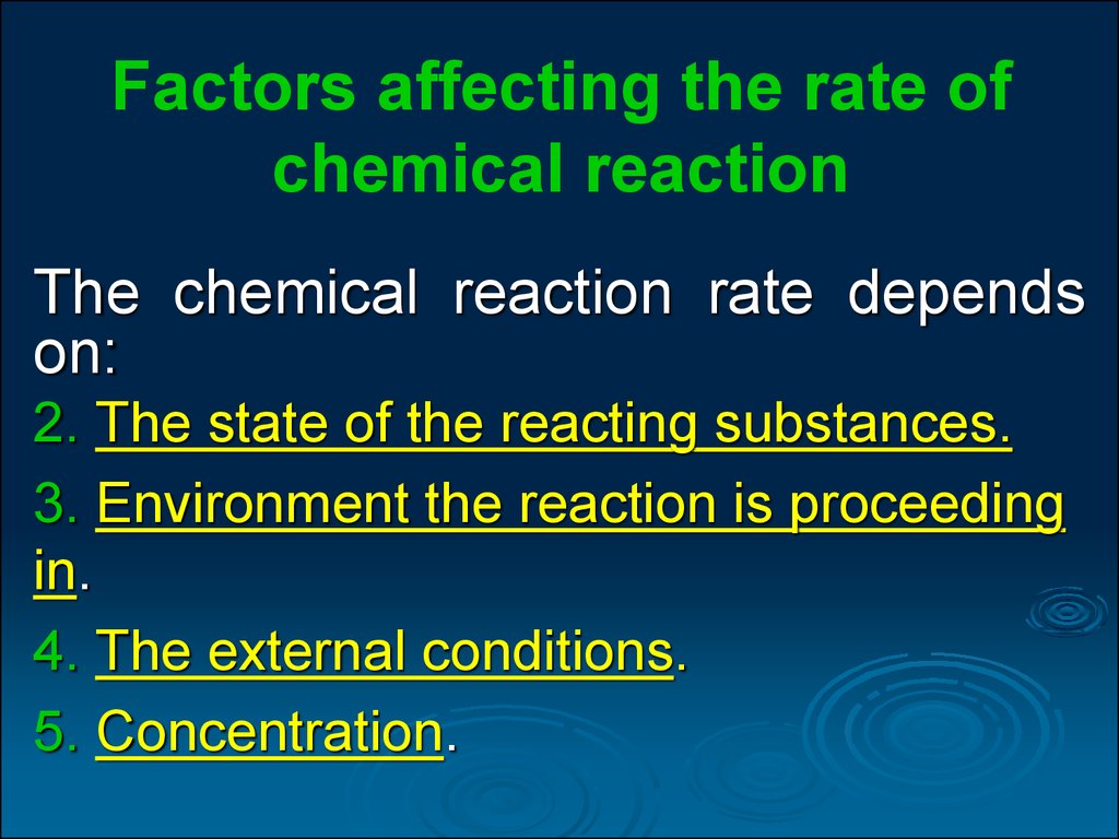 Effect rate. Factors affecting the Reaction rate. The rate of a Chemical Reaction. Factors affecting the rate of a Chemical Reaction. Rate of Reaction Factors.