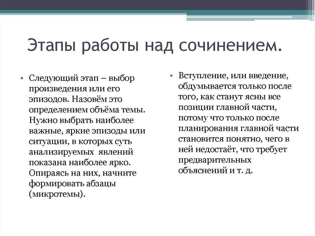 Проблема морального выбора у паэме бандароуна. Этапы работы над сочинением.