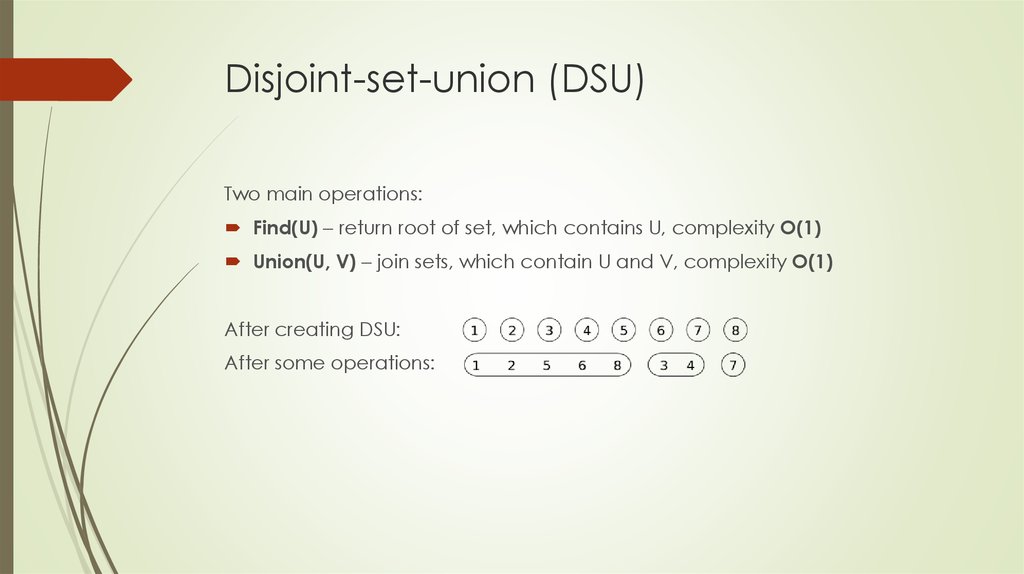 Disjoint-set-union (DSU)