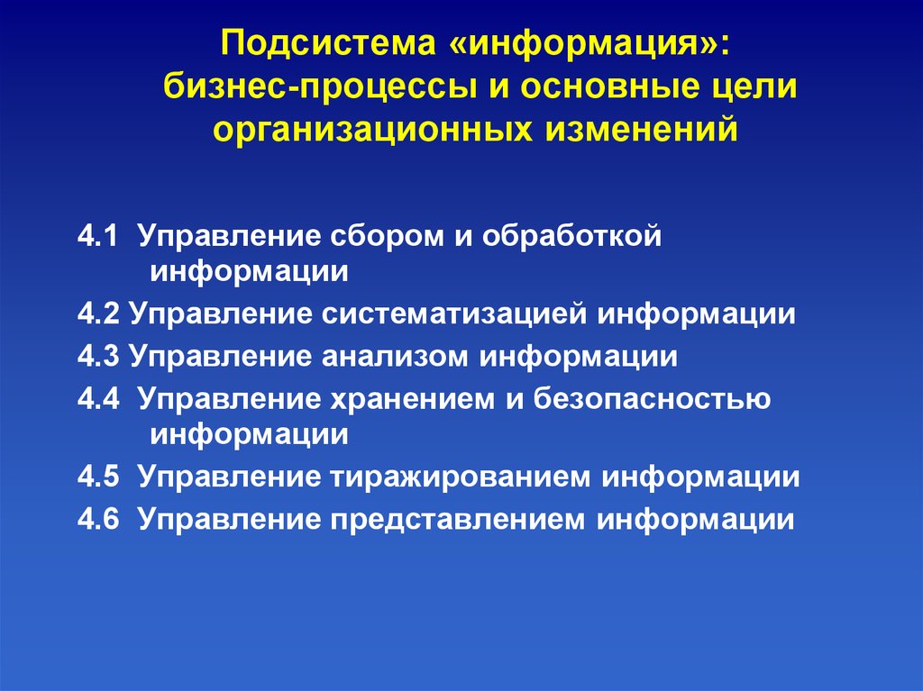 Управление представлением. Обработка деловой информации.