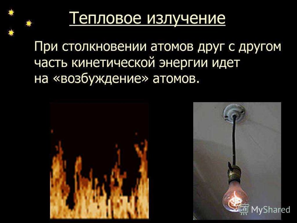 Источники света и виды излучения - презентация онлайн