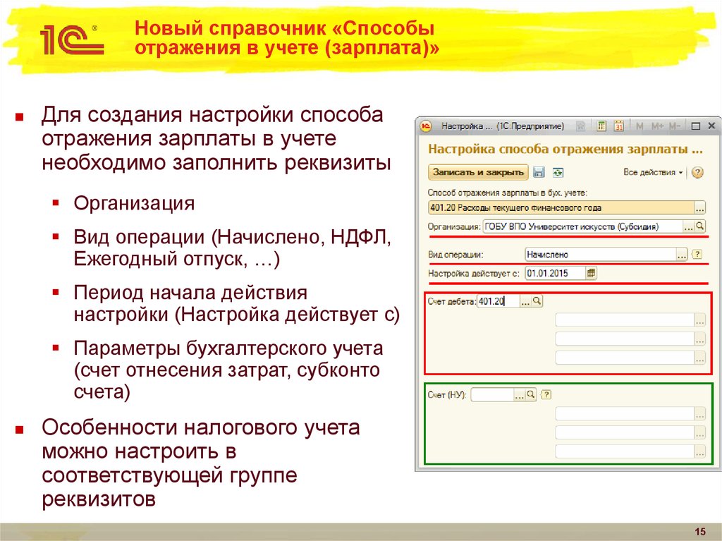 Способ отражения. Способы отражения в учете заработной платы. Заполнить справочник «способы учета зарплаты». Способы учета зарплаты в 1с. Способ учета зарплаты создание.