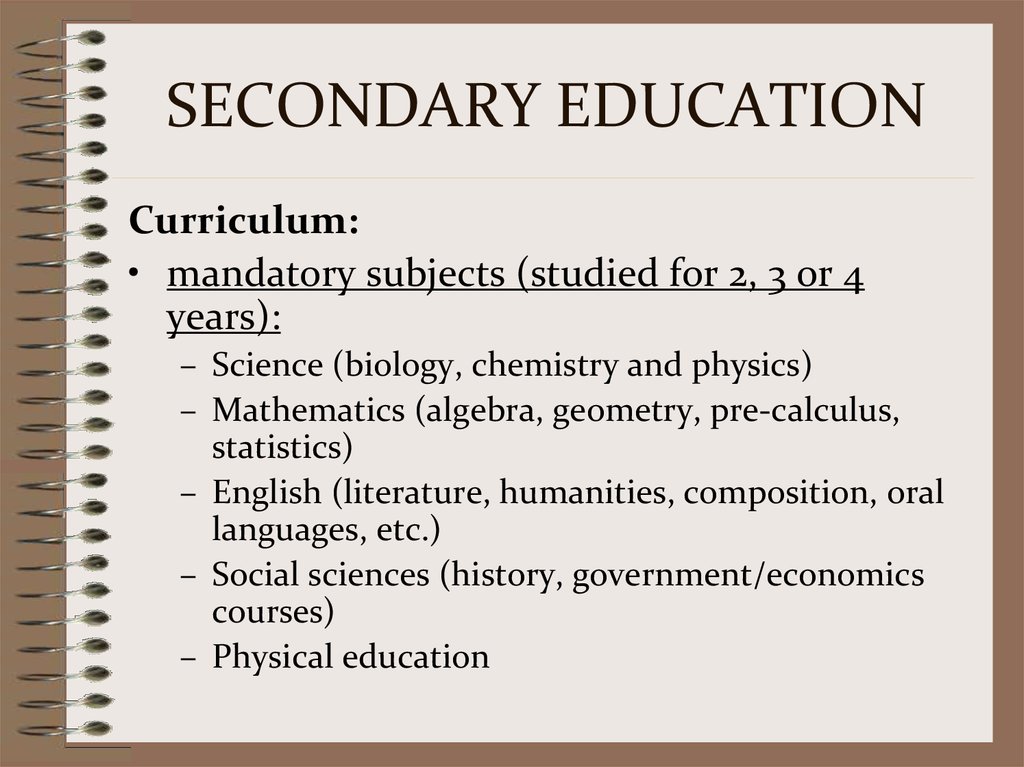 Subject studied. Презентация на тему secondary School subjects. Куррикулум раннего образования. Education Curriculum. Школьный куррикулум в виде схемы.