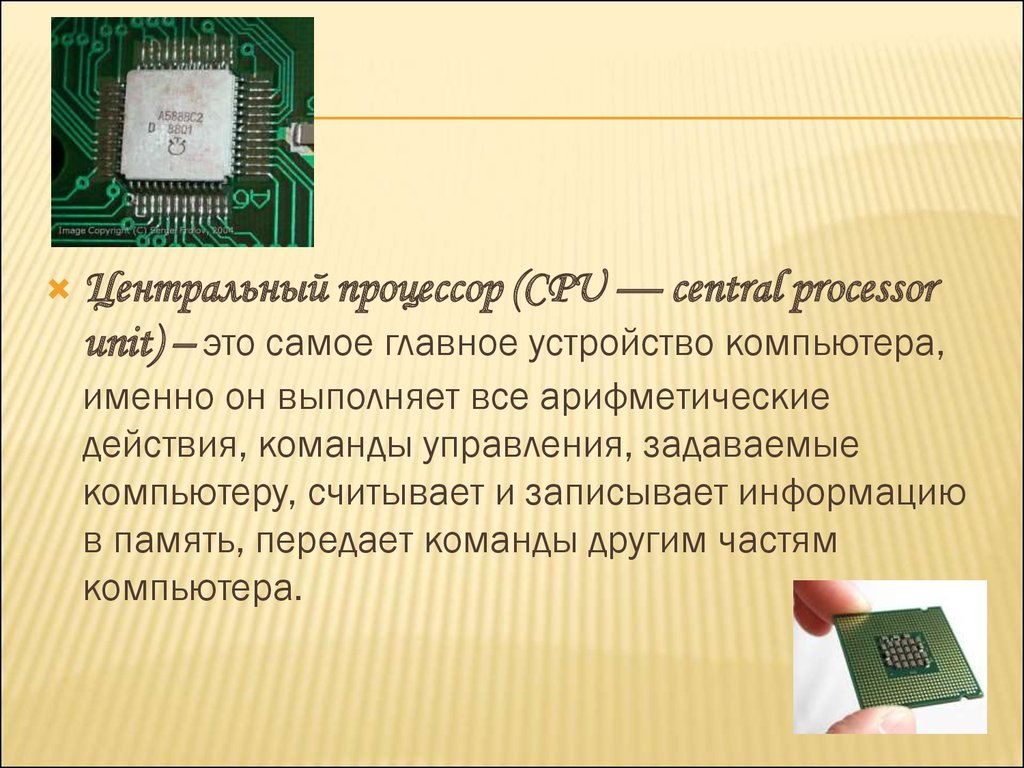 Презентация процессор 10 класс. Центральный процессор(CPU-Central Processor Unit). Процессор это в информатике. Процессор для презентации. Процессор это кратко.
