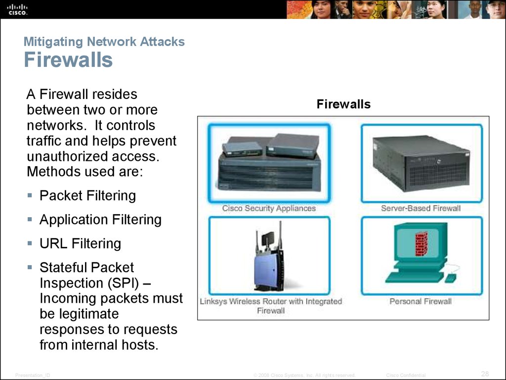 Mitigating Network Attacks Firewalls