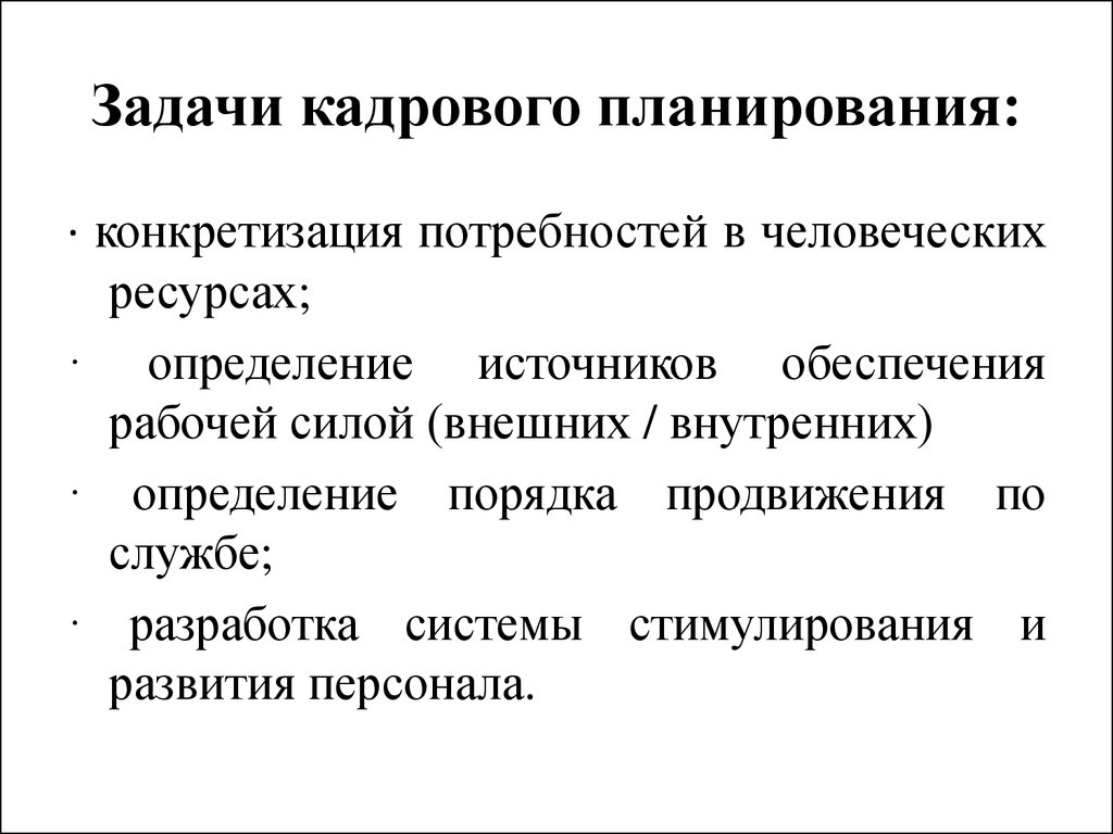 Функция планирования формирование целей и задач плана