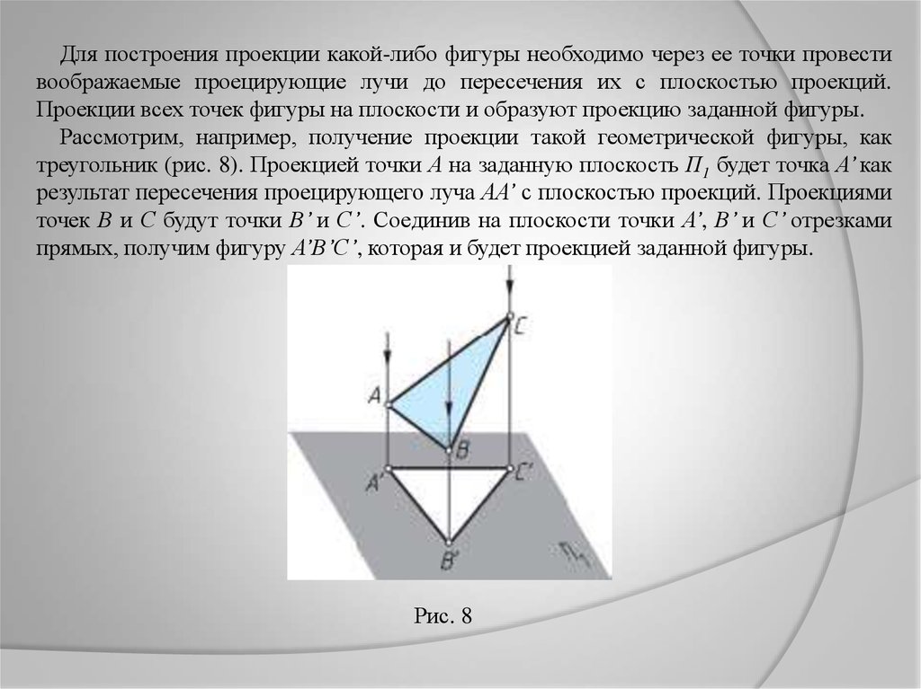 Задать фигура. Проекция фигуры на плоскость. Проекция точки на фигуре. Проекция точки на плоскость проекция фигуры на плоскость. Как построить проекцию фигуры на плоскость.