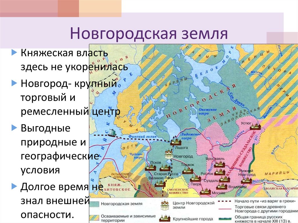 Новгородская республика карта