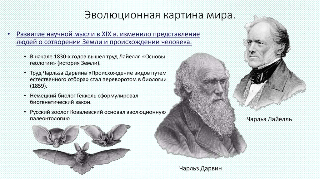 В современной картине мира по сравнению с предыдущими появились представления о