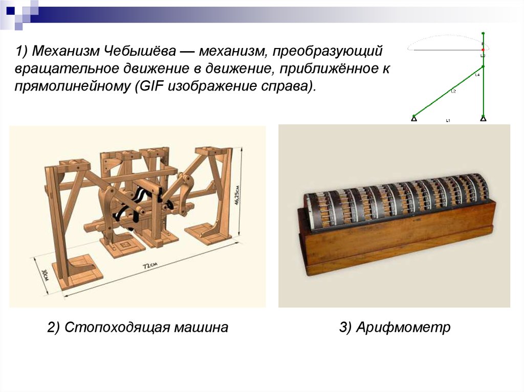 Механизм п. Механизмы п.л. Чебышева. 0000009318 Механизм Чебышева. Стопоход Чебышева. Арифмометр Чебышева чертеж.