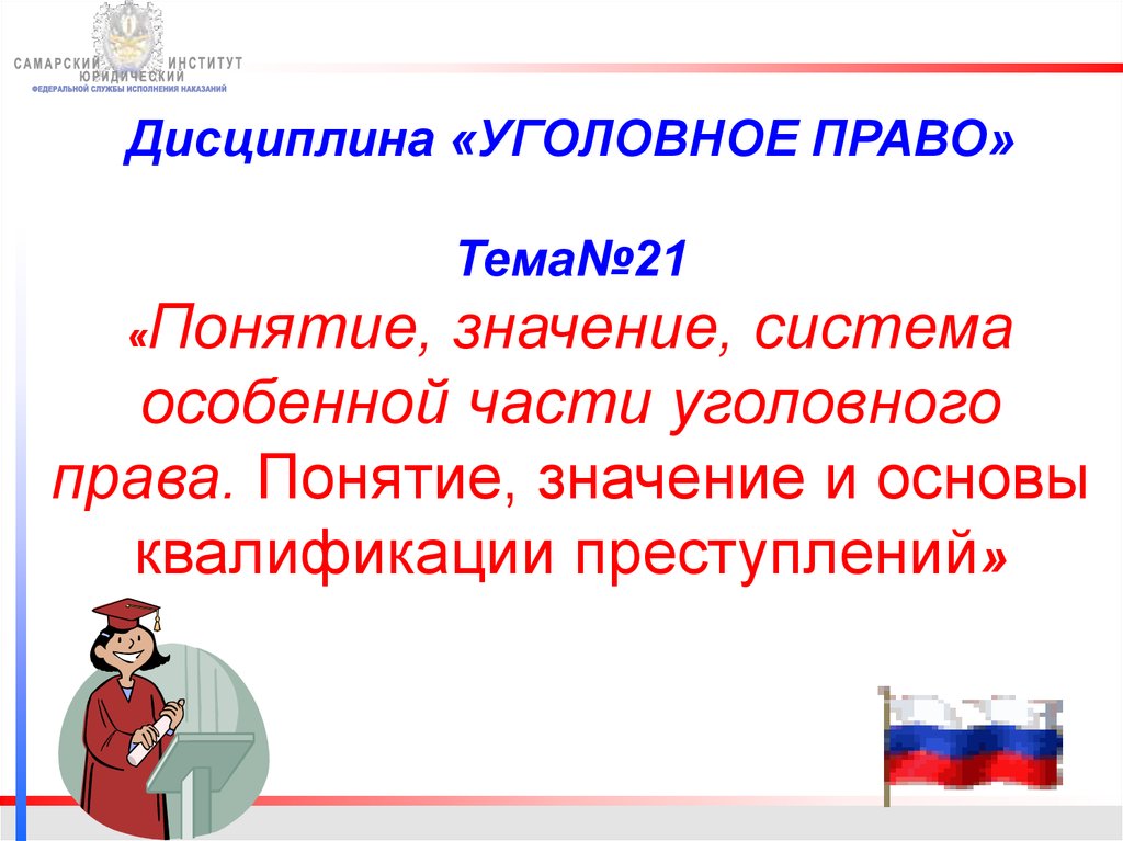 Основные понятия и институты уголовного права 9 класс презентация