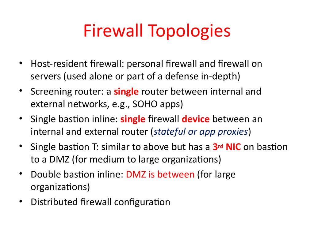 Distributed Firewalls