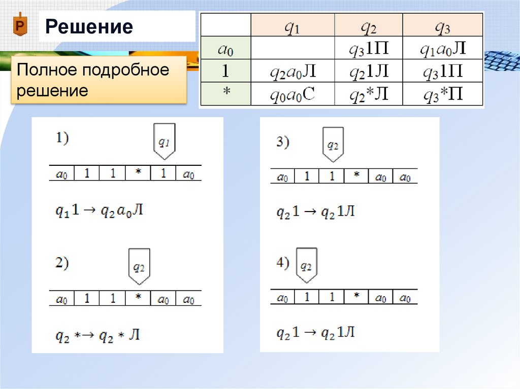 Внешний алфавит машины тьюринга