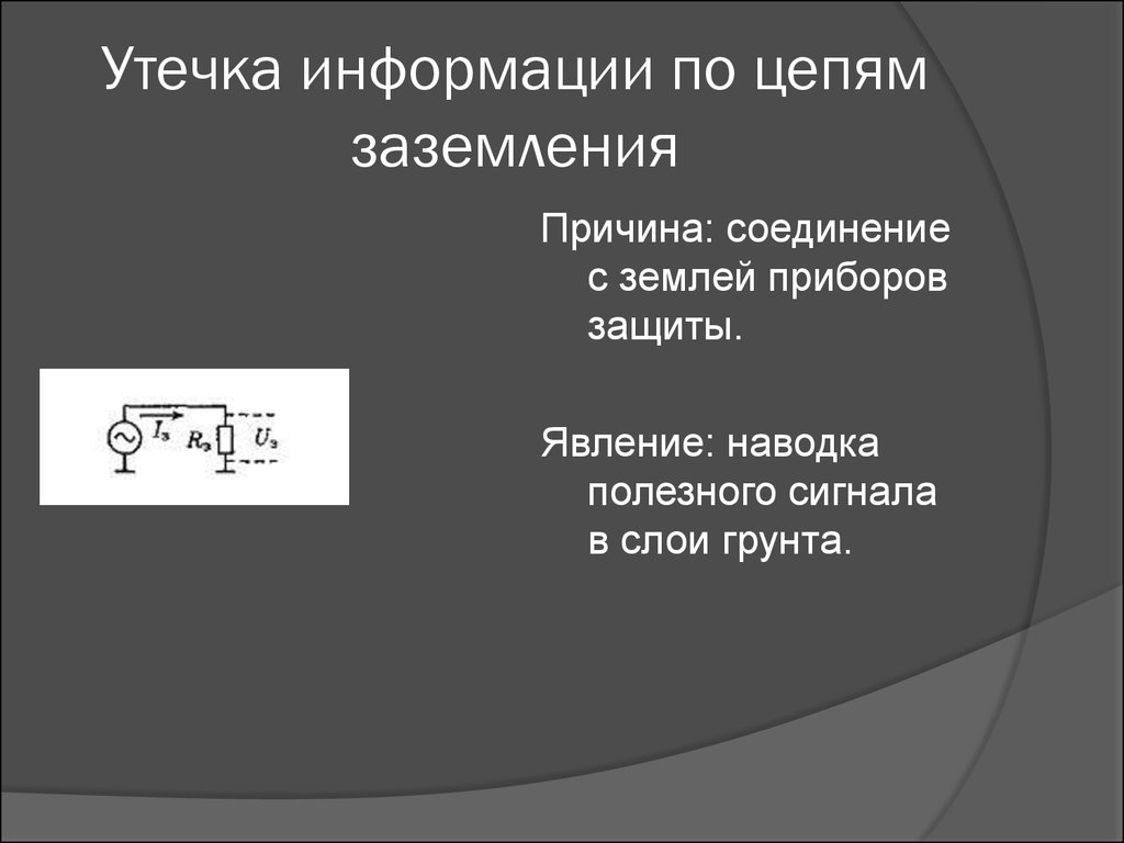 Утечка информации презентация