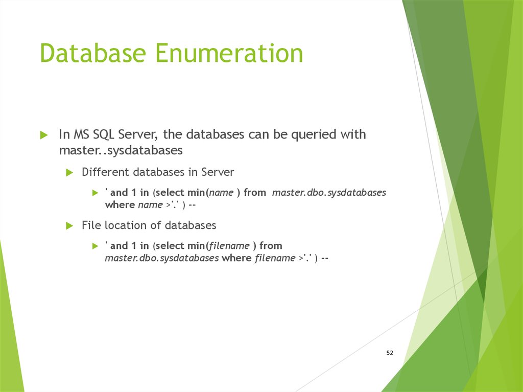 Database Enumeration