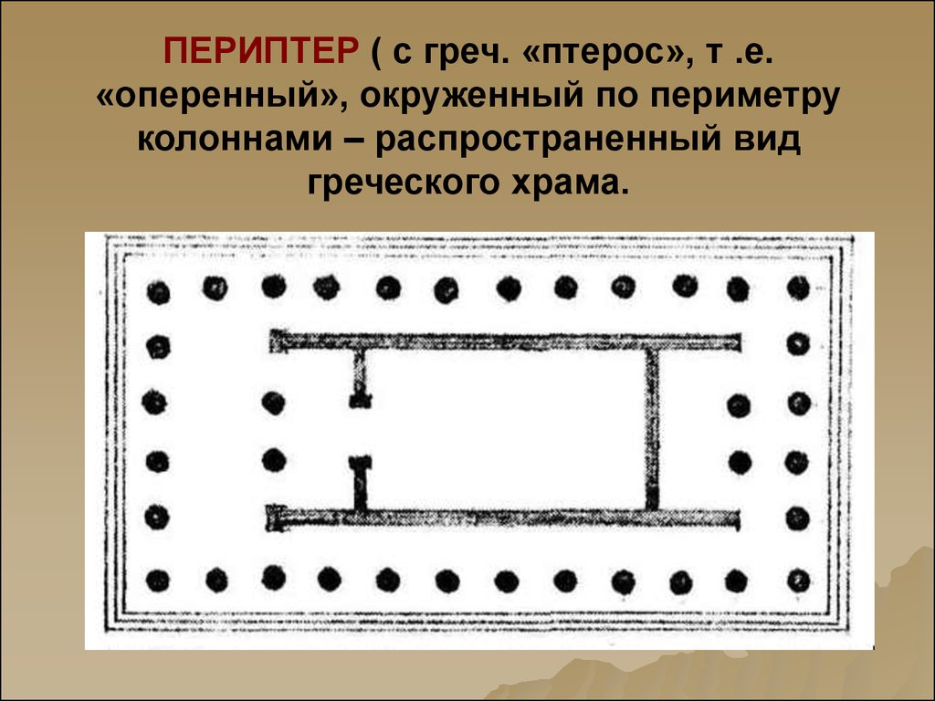 Как называлась центральная часть древнегреческого храма где находилось изображение божества