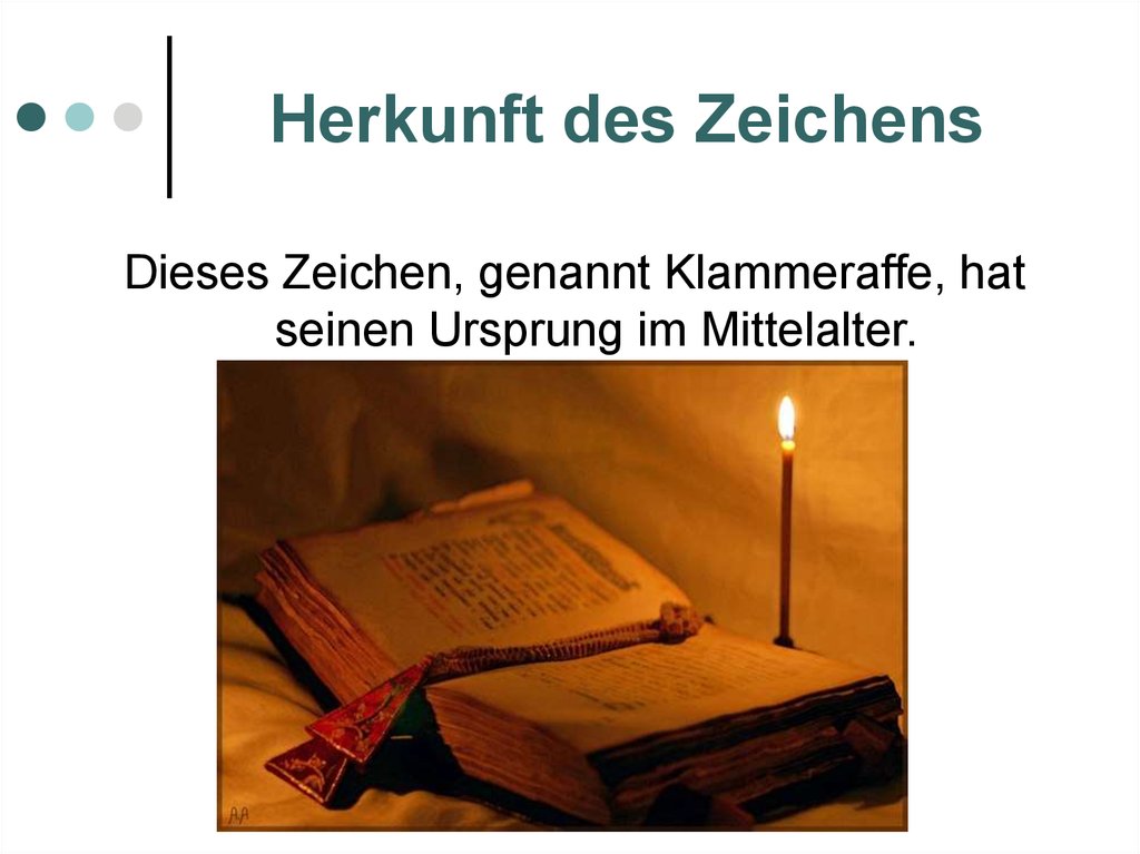 Herkunft des Zeichens