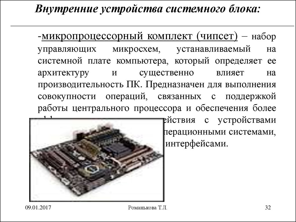 Каким было внутреннее устройство. 2. Микропроцессорный комплект (чипсет). М5. Микропроцессорный комплект (чипсет. Набор управляющих микросхем (чипсет). Набор устройства системного блока.