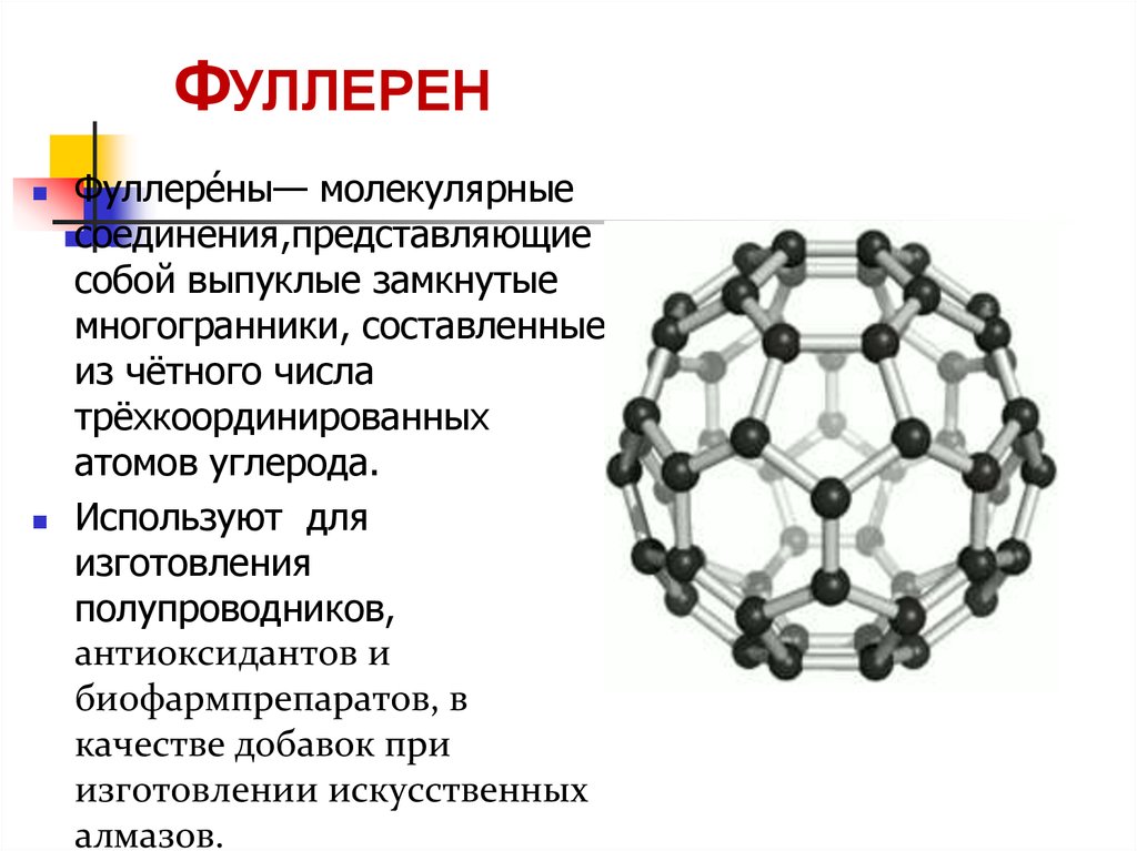 Графит алмаз фуллерен