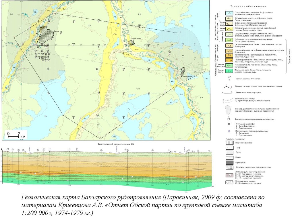 Геологическая карта томской области