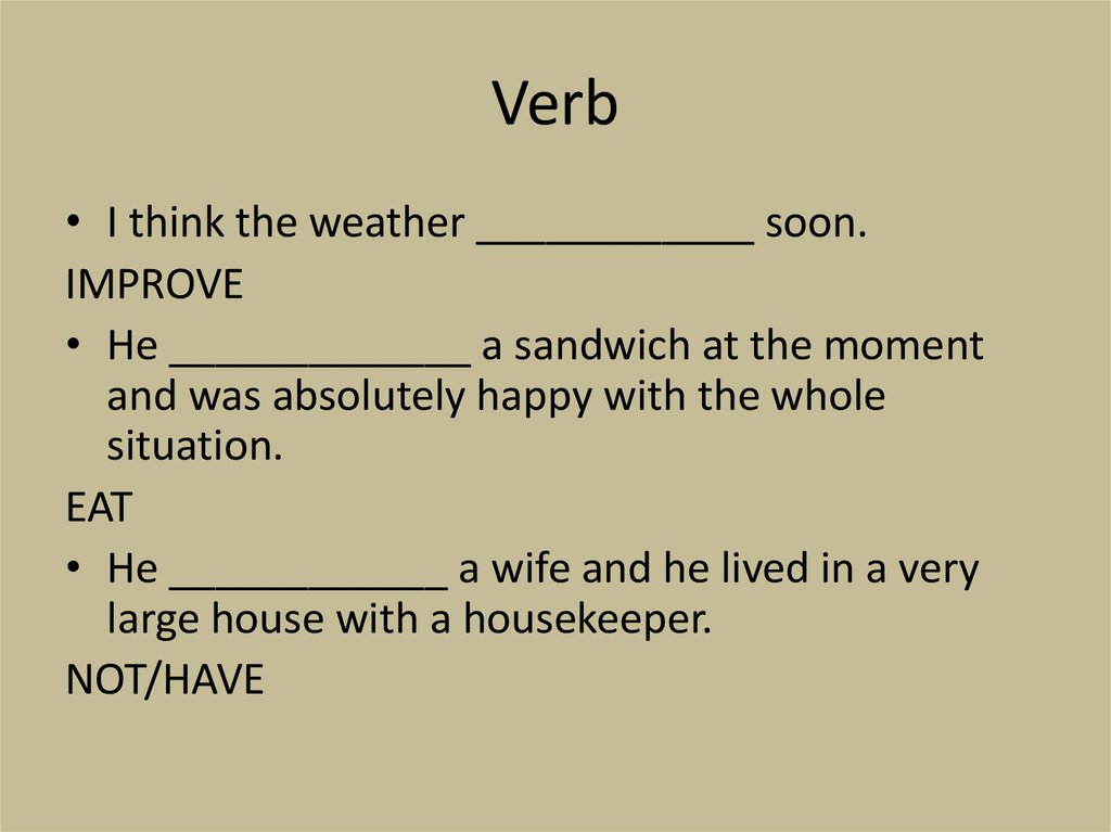 Verb