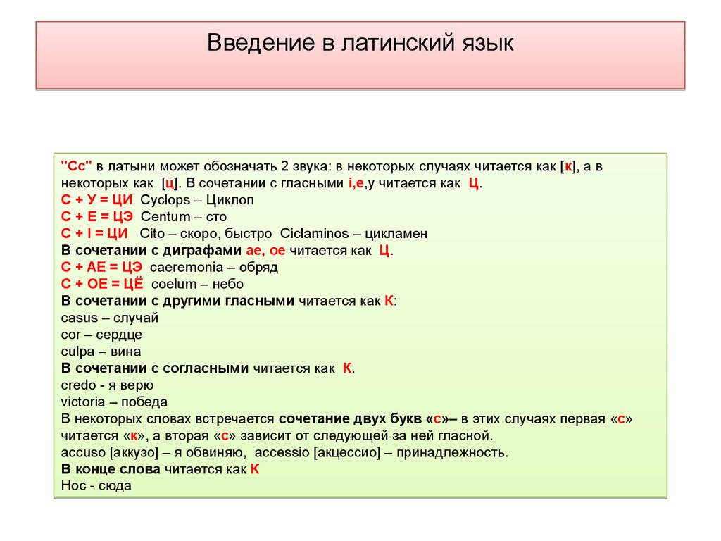 5 латинских слов