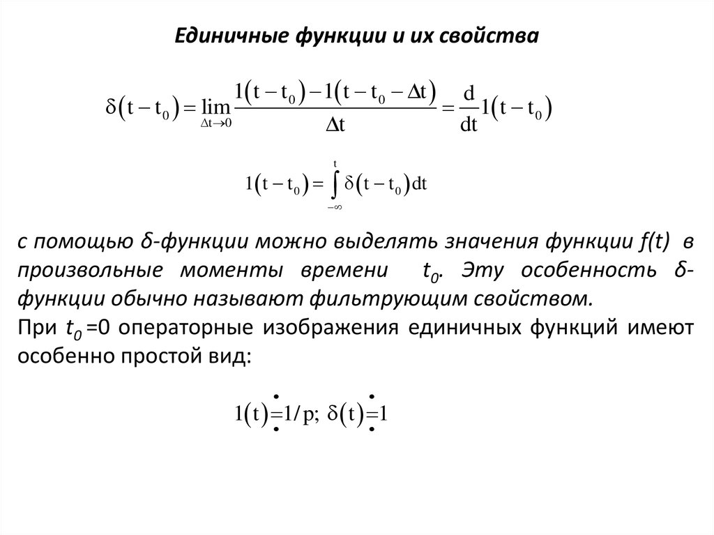 Изображение единичной функции