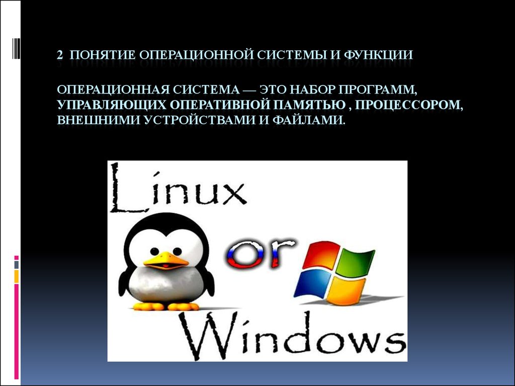 Программа обеспечения операционная система