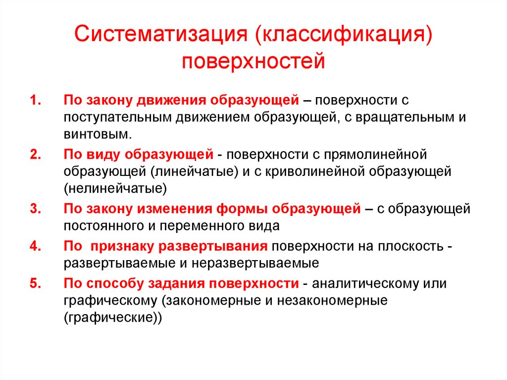 Образование поверхностей. Классификация поверхностей. Поверхности классификация поверхностей. Классификация и систематизация. Классификация и систематизация опасностей.