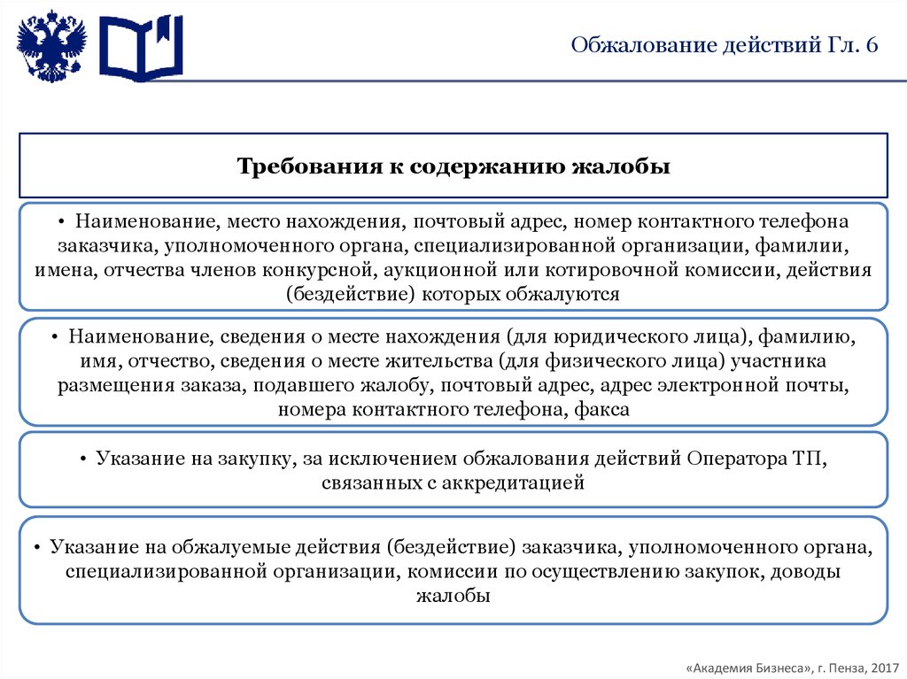 Функции апелляции. Наименование и место нахождения. Обжалование действий заказчика по 44-ФЗ. Наименование уполномоченного органа.