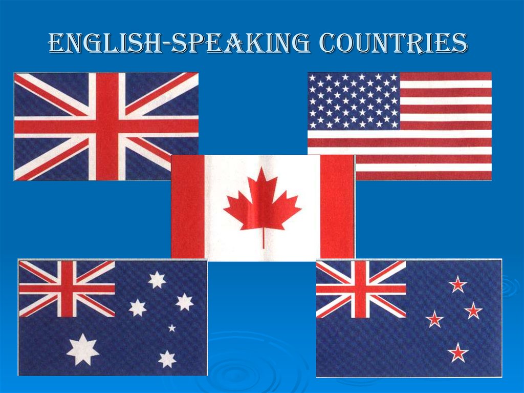 Картинка english speaking countries