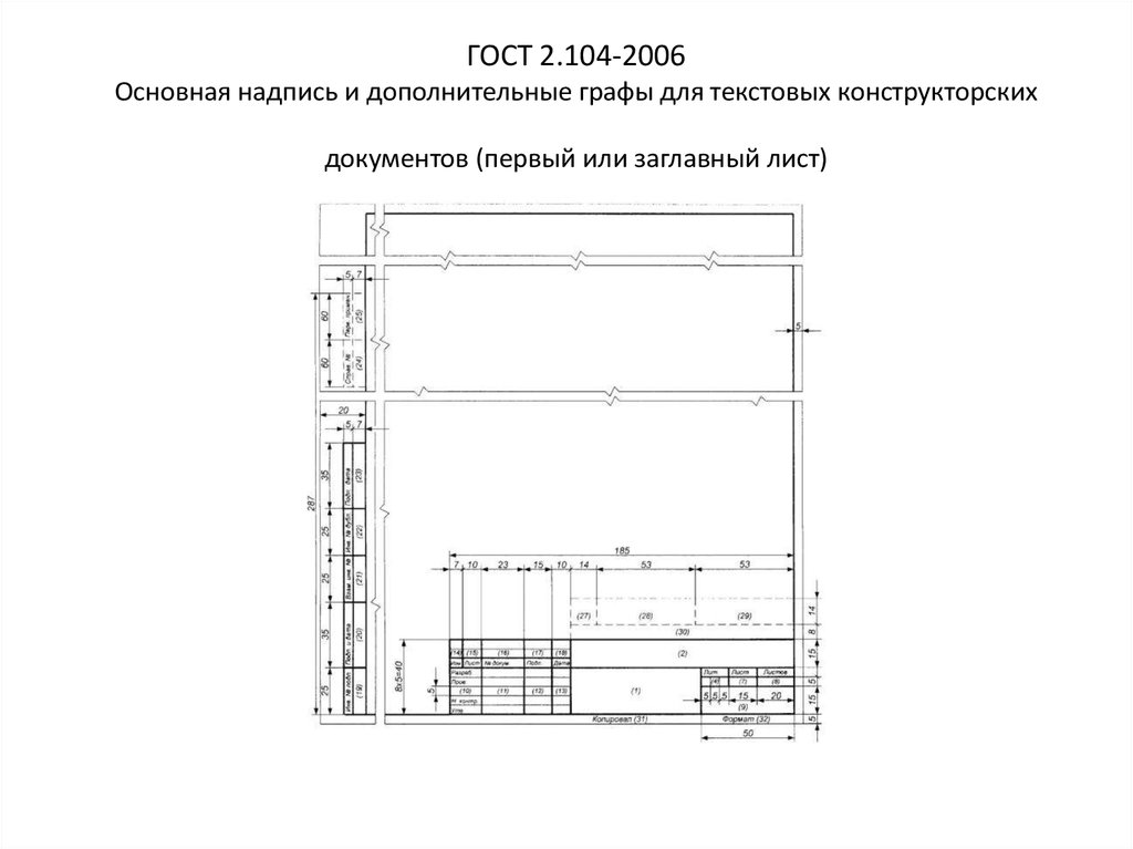 Штамп чертежа гост ескд