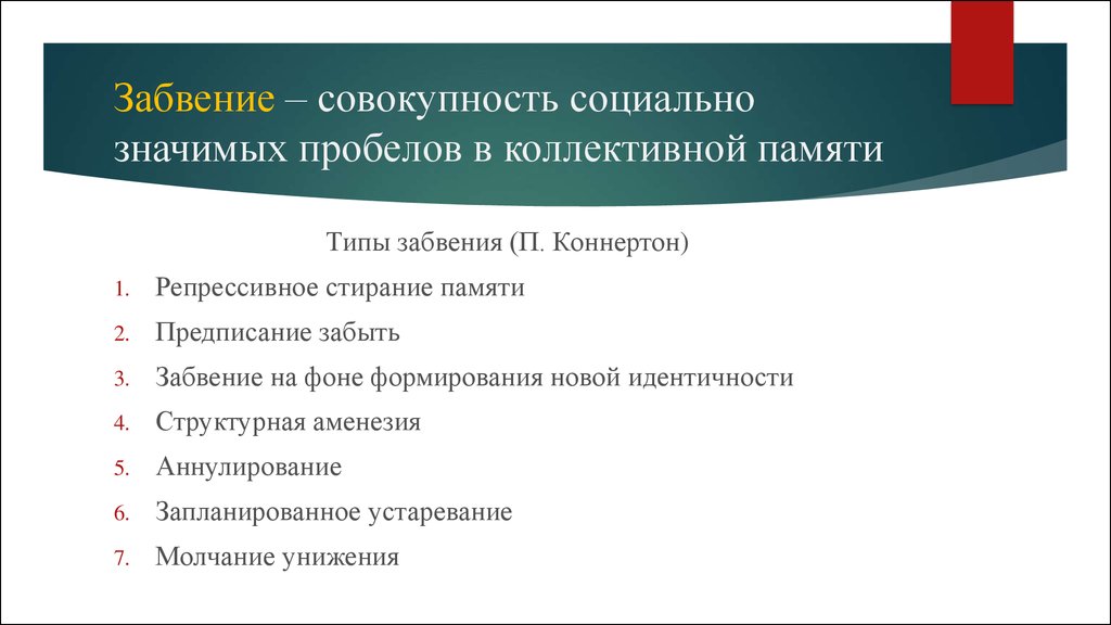 Совокупность социально значимых. Виды коллективной памяти. Коллективная память примеры. Виды культурной памяти. Культурная память это.