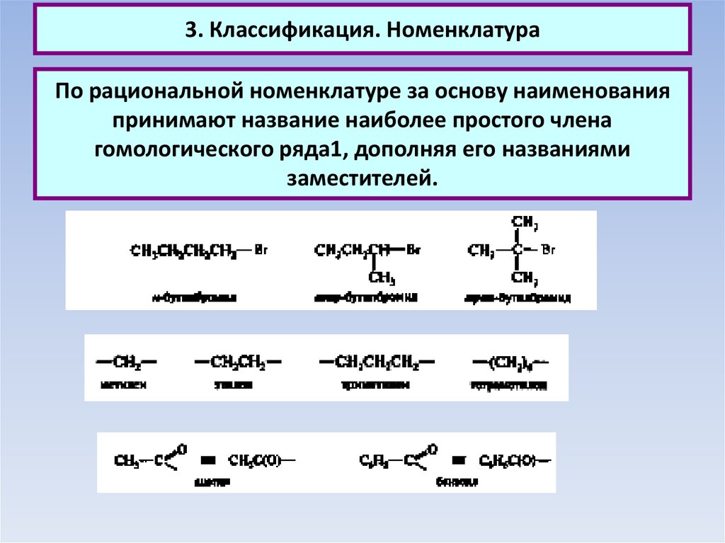 Рациональная номенклатура. Рациональная номенклатура органических соединений. Рациональная номенклатура в химии. Название по рациональной номенклатуре. Рациональная номенклатура органических соединений примеры.