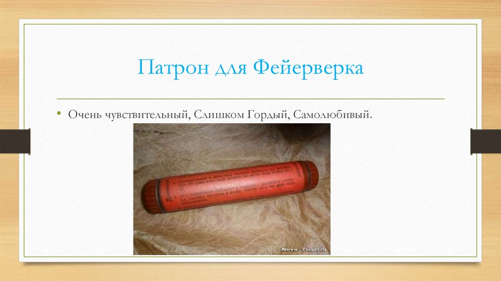 Патрон для Фейерверка