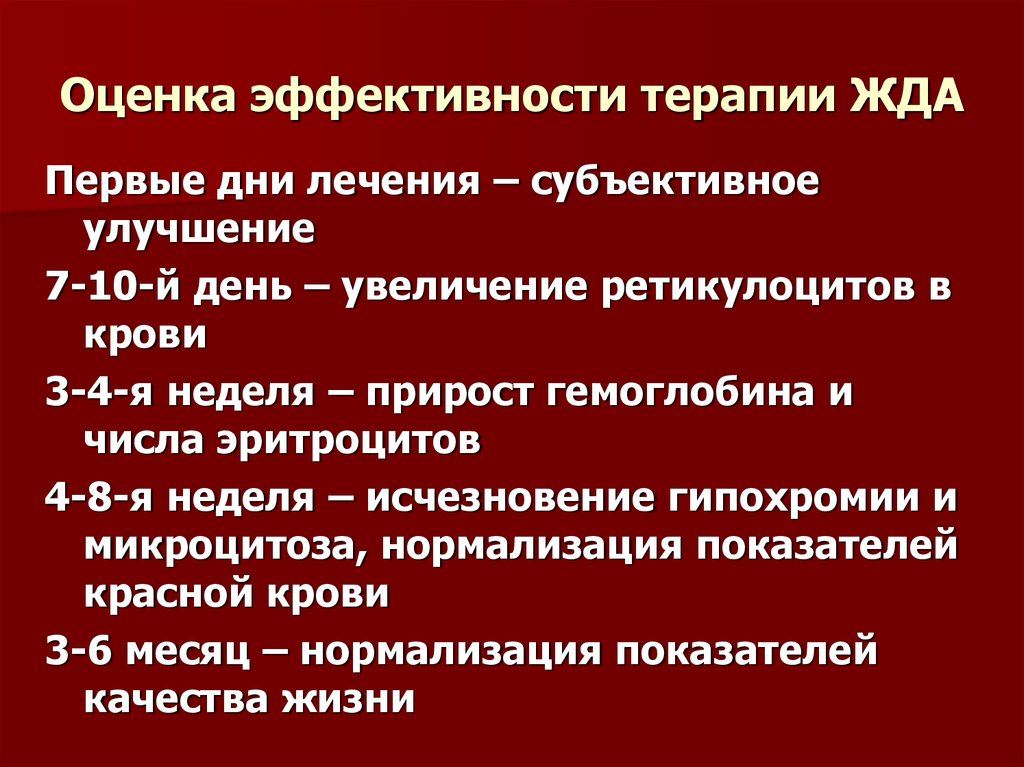 План сестринских вмешательств при железодефицитной анемии