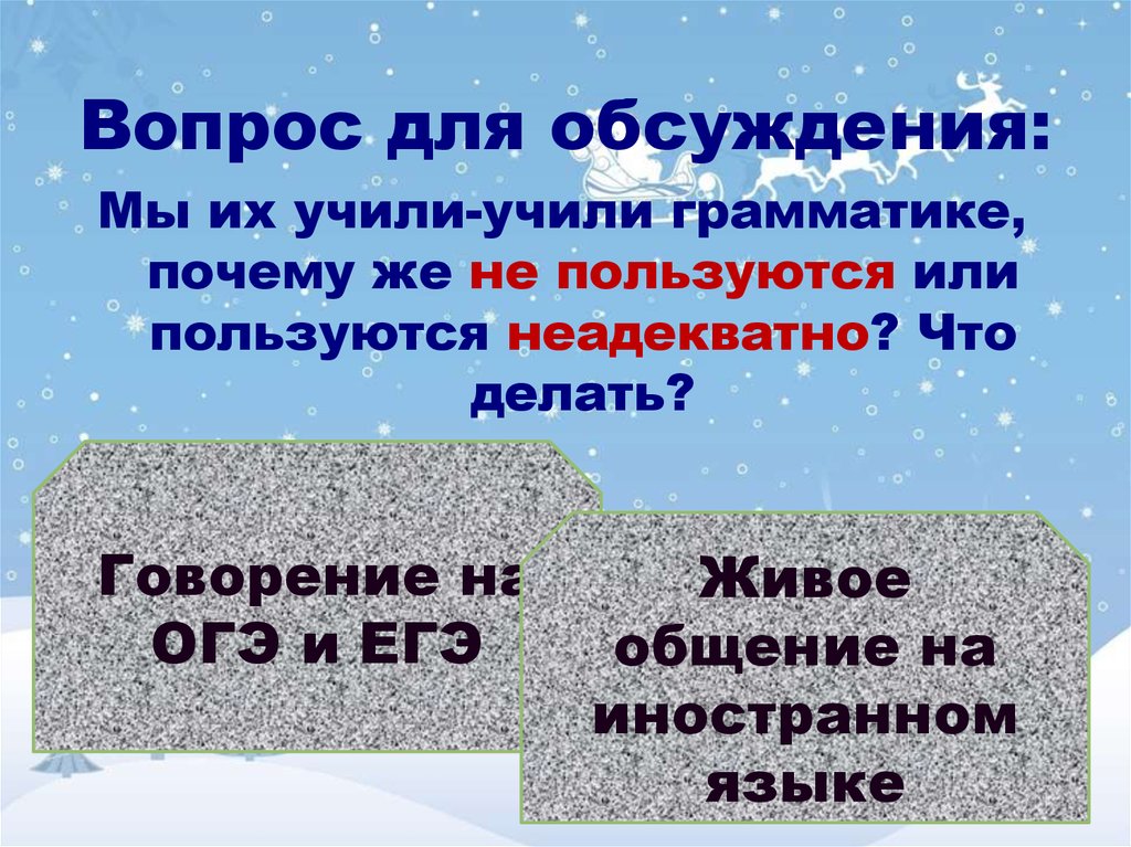 Вопрос для обсуждения: